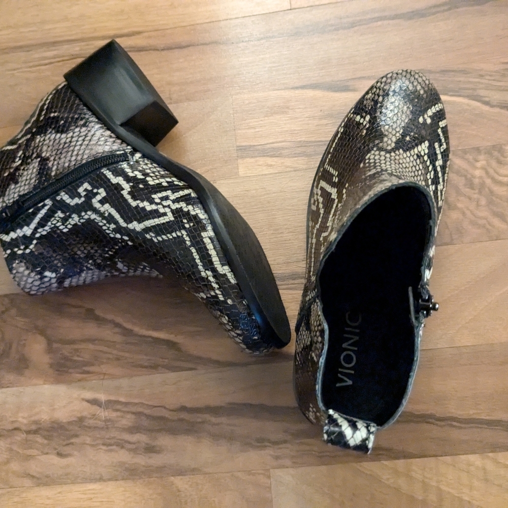 Vionic Snake Print Booties - image 3
